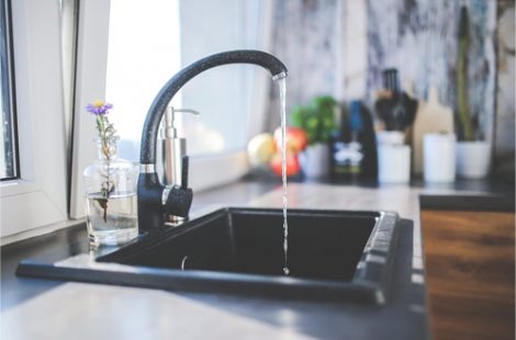 Water being wasted in kitchen sink, WA