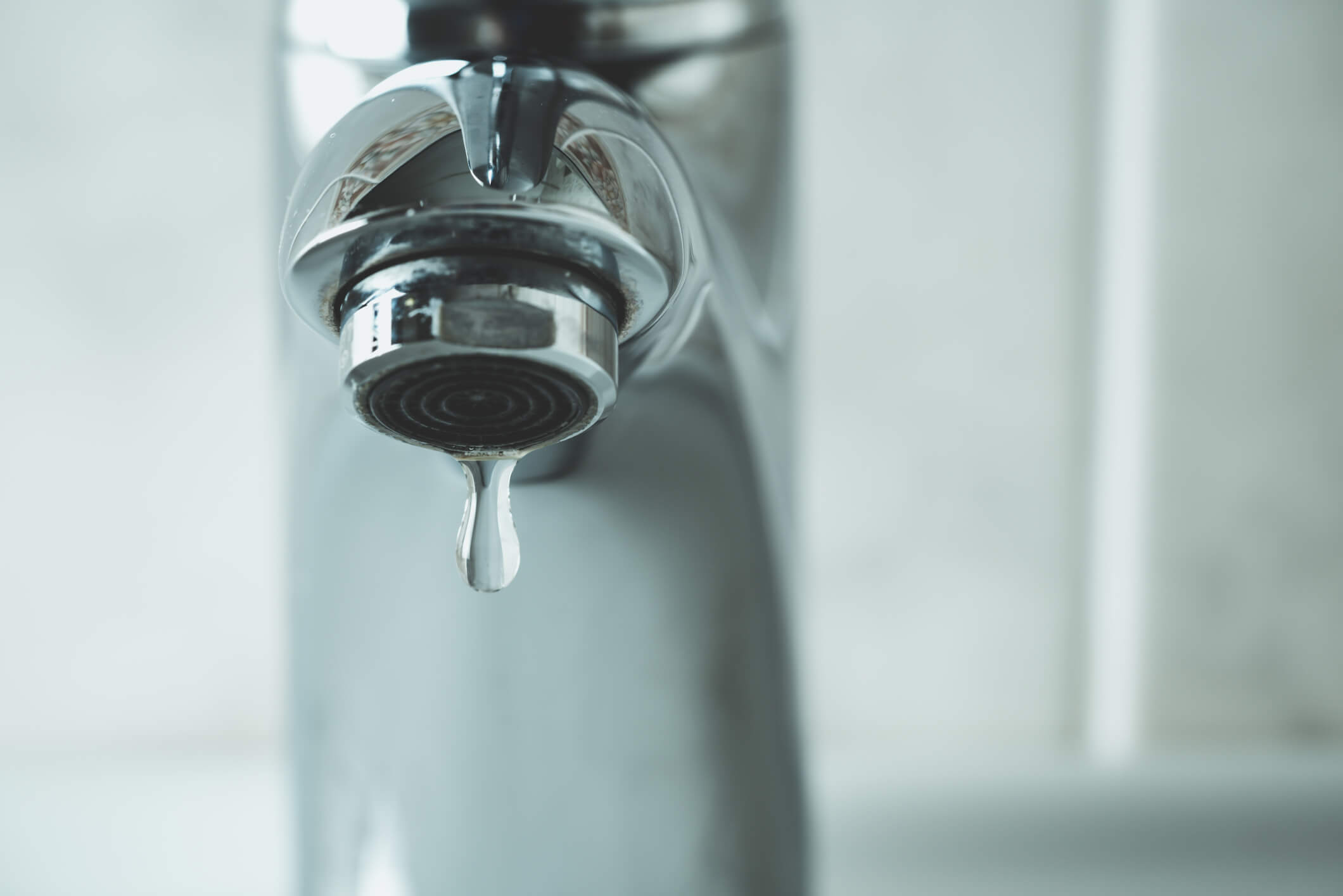 water dripping from a faucet