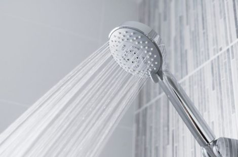 The Shower head spraying the water, WA
