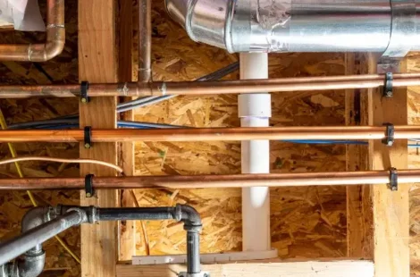 A new plumbing installation in Seattle, Washington