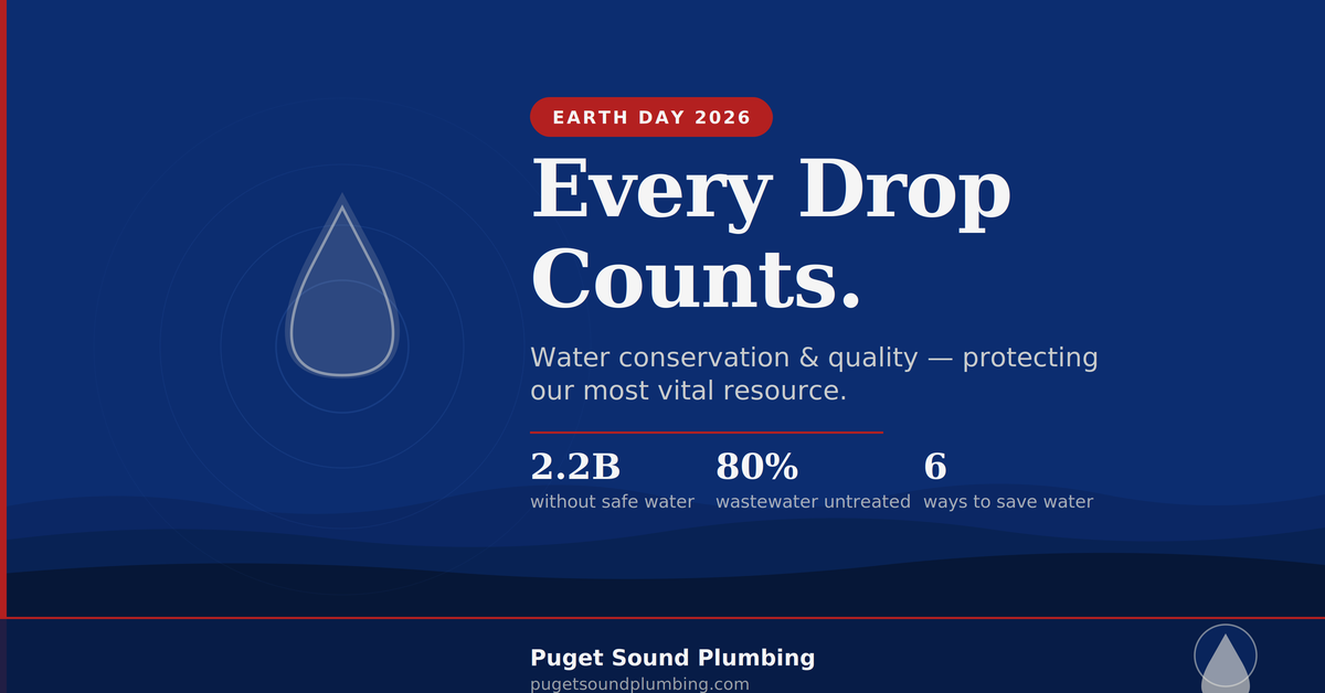 Earth Day 2026. Every drop counts.